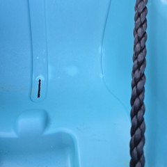 Step2 Toddler Bucket Swing Blue Outdoor Playground Seat w/ Safety Harness & Rope