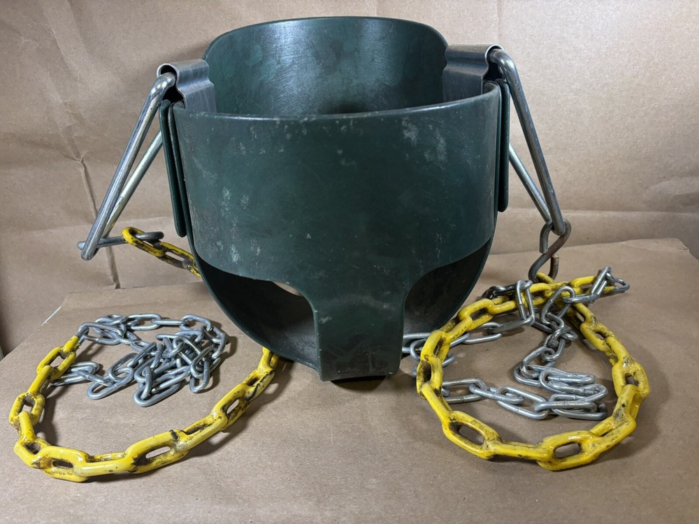 High Back Full Bucket Toddler Swing with Heavy Duty Chains Included 2-5 Yrs Old