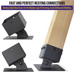 201 Stainless Steel Swing Anchor Leveling Kit Swing Set Leveling Base Bracket