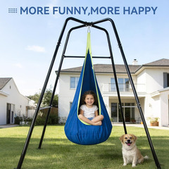 Heavy Duty Sensory Swing Set with Stand for Kids – Indoor/Outdoor Use