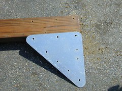 Triangle Bracket 15″ Swing Set Play set Playground Hardware backyard gungle gym