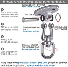 Ceiling Swing Mount Stainless Steel Swing Hangers Free Swivel Swing Hooks Yoga