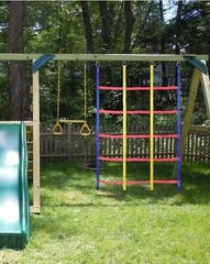 Rainbow Craft Ninja Warrior Hanging Climbing Obstacle Course Set
