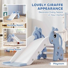 Engaging Baby Slide 3-in-1 Set 41.7×20.3×20.5in Blue Interior Design