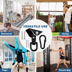 Swing Hangers for Wooden Concrete Swing Set, Heavy Duty 1200 Lb Capacity Stainle