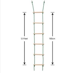 Minetom 40 Feet (12M) Kids Swinging Obstacle Course Set Portable Slack Line Monk