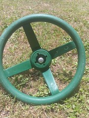 Gorilla Playset Green Steering Wheel Kit With Hardware-Compatible With Anything