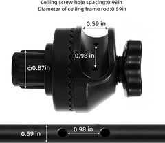 2-Piece Garden Swing Canopy Replacement Fittings for Enhanced Stability