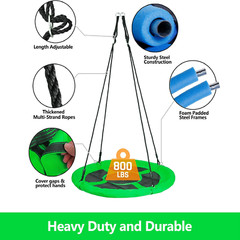 750 Lb Weight Capacity 40 Inch Round Saucer Tree Swing bed hammock outdoor PLAY