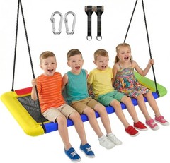 60” Rectangle Platform Tree Swing Kids & Adults Giant Flying Swing