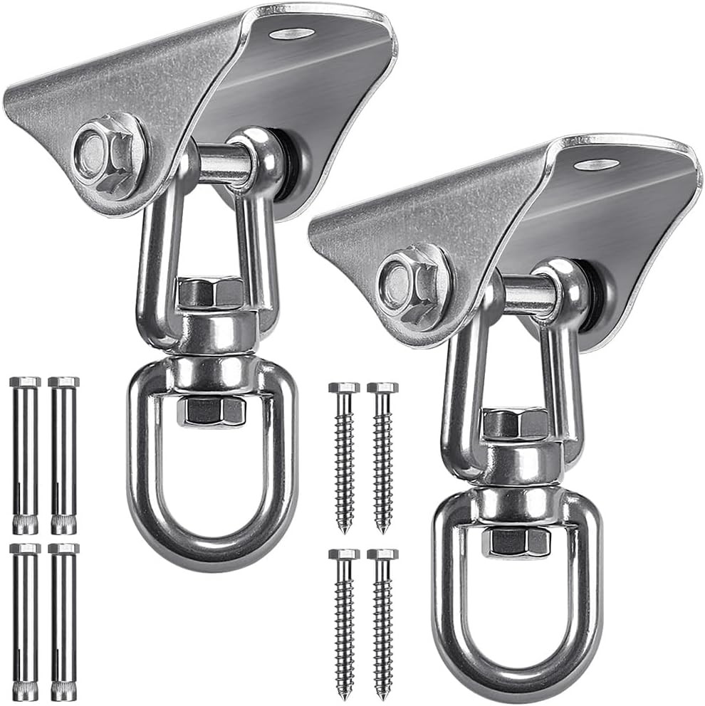 SELEWARE Stainless Steel Swing Silver2 – 360° Hanger ( 2 Pack )