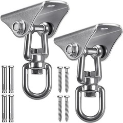 SELEWARE Stainless Steel Swing Silver2 – 360° Hanger ( 2 Pack )