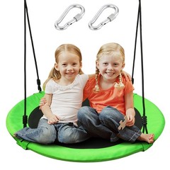 Saucer Tree Swing Seat for 40 Inch Outdoor Round Tree Swing for Children Outd…
