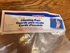 BRAND NEW VINTAGE NOS SWING-N-SLIDE YELLOW CLIMBING ROPE ALL HARDWARE INCLUDED