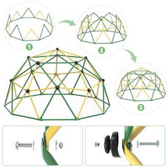 4-in-1 Jungle Gym Climber with Hammock & Swing Supports up to 1000lbs.