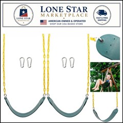 Soft EVA Swing Seats for Kids – 2-Pack with 66-Inch Chain, Non-Slip, Easy Clean