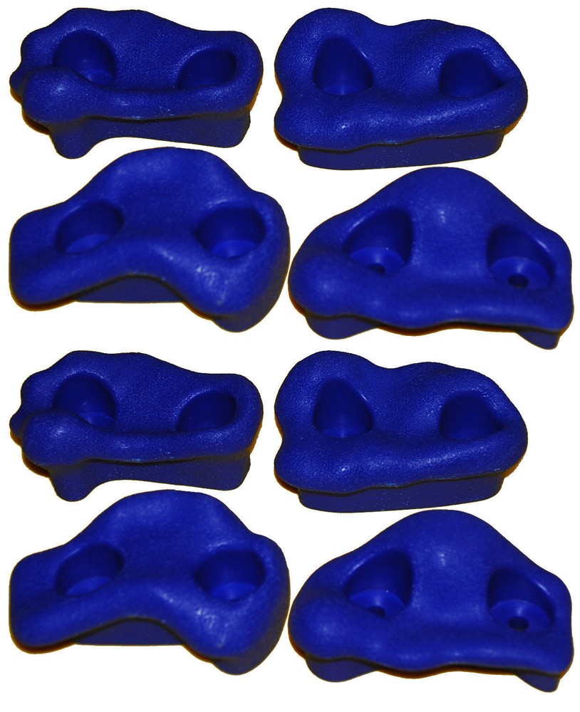 Climbing Rock 8 Hold Peg swing set playset playground Jungle Gym backyard Blue
