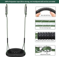Heavy Duty Tree Swing 550LBS Capacity Outdoor Swing Seat Adults & Kids Height