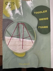 G Taleco Gear Foldable Swing Stand For Kids, Toddler Swing Set BLACK