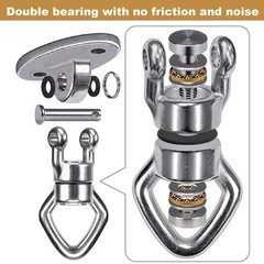 Swing Hanger with Bearing Swivel 800LB Capacity Stainless Steel Ceiling Mount…