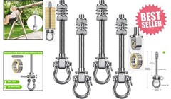 Benelabel Heavy Duty Swing Hangers with Bearings – Set of 4 Stainless Steel 304
