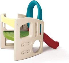 Step2 Panda Climber | Outdoor Toddler Activity Playset, Tan/Red/Yellow/Blue