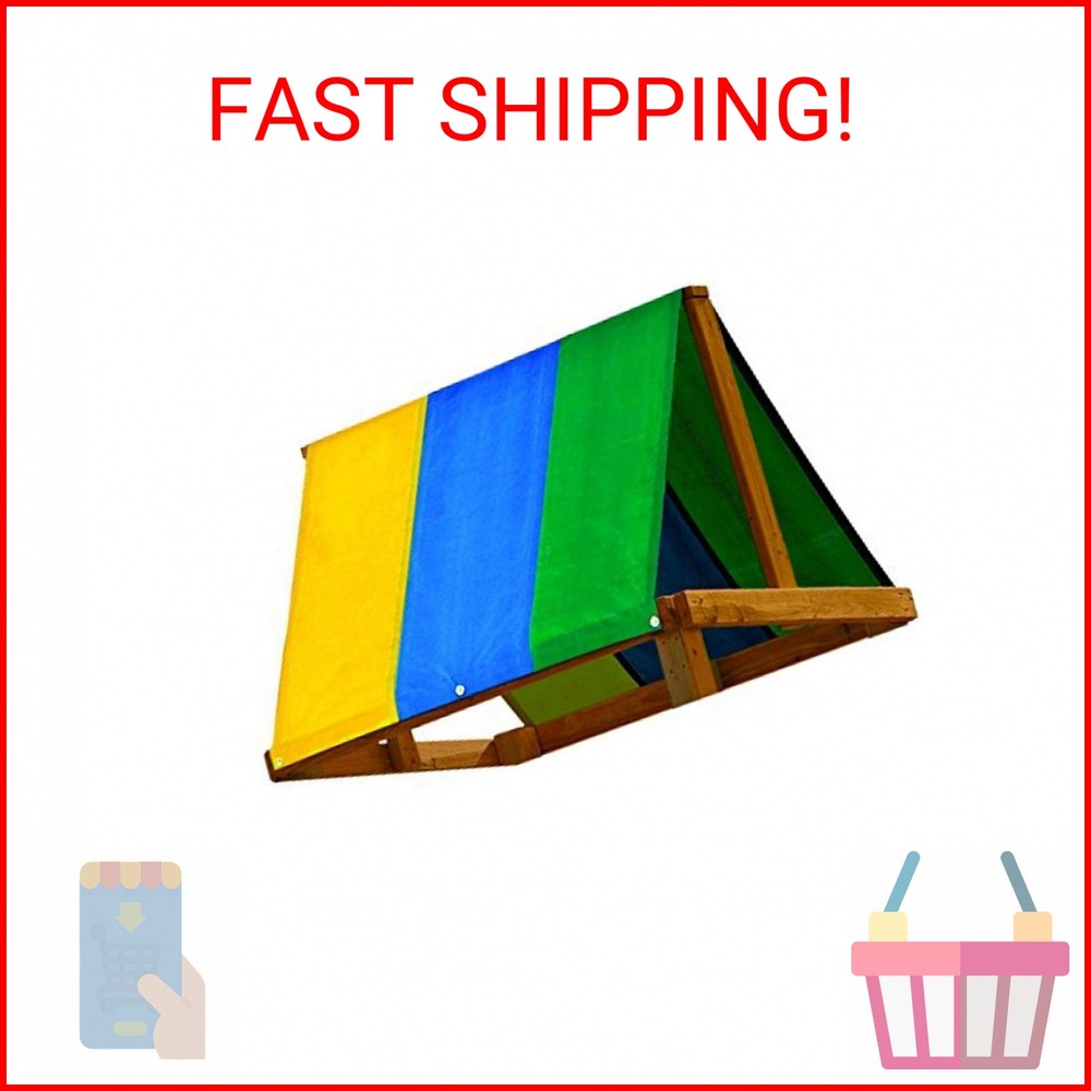 Swing-N-Slide WS 4403 52″ x 90″ Swing Set Replacement Tarp for Swing Sets, Multi
