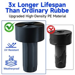 2Pcs PE Stopper for Heavy Duty Stainless Steel Zip Line Spring Brake – Durabl…