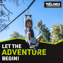 Roller Adventure Line 36 Ft. – Kids Slackline Ride Set – Ninja Course Attachment