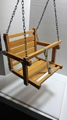 NICE Hedstrom Baby Toddler Wood Swing w/Chains USA Swingset NEW!
