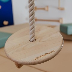 Kids Climbing Ropes Set Ceiling Mounted Swing Rings Ladder Indoor Play Gym