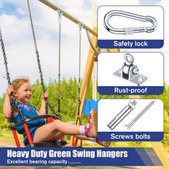 Heavy-Duty Swing Hangers Set for Indoor/Outdoor Use – 1800 Lb Capacity