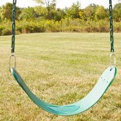 WS 4761 Heavy Duty Swing Seat Set of Outdoor Playground Swings with Coated Ch…