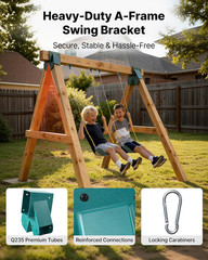 Swing Set Brackets, Heavy-Duty A-Frame Set Hardware, with 2 A-Frame Swing Bracke