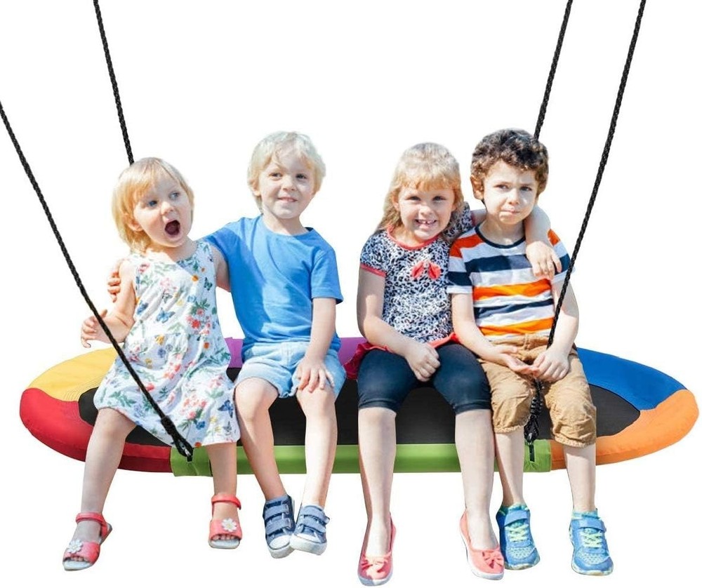 60” Giant Waterproof Platform Saucer Tree Swing Set 700 lb Weight Capacity