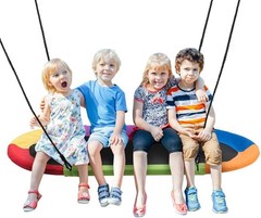 60” Giant Waterproof Platform Saucer Tree Swing Set 700 lb Weight Capacity