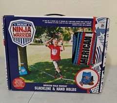 American Ninja Warrior Slackline and Hand Holds with Carrying Bag Ages 5+ NEW