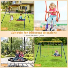 Frame Extra Large Swing Stand 660 LBS Heavy-Duty Steel Swing Anti-Slip Footpads
