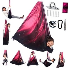 Sensory Swing for Kids Indoor and Outdoor Therapy Cuddle Swing Space Pink