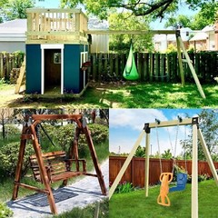 Complete Swing Set Bracket Kit – Heavy Duty 2pcs with All Accessories Included