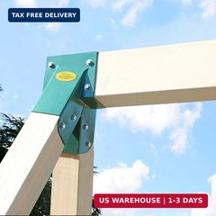BETOOLL A-Frame 2 Brackets Swing Set Bracket with Mounting Hardware (Green)