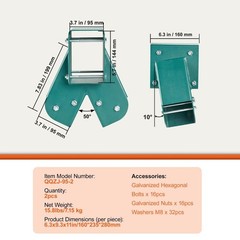 1-2-3 A-Frame 2 Brackets for Swing Set with All Mounting Hardware