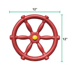 Swing Set Accessories – Pirate Ship Steering Wheel for Kids Outdoor Playhouse…