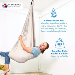 Sensory Swing for Kids & Adults – Holds 300Lbs, Indoor Outdoor Sensory Swing for