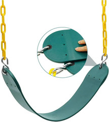 Heavy Duty Swing Seat Replacement 66 Inch Chain Plastic Coated Swing Set 250 lbs