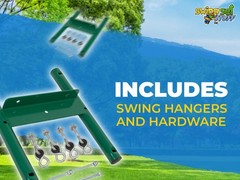 SWING SET STUFF 1 PIECE GLIDER BRACKET WITH HANGERS AND HARDWARE wooden kid 0113