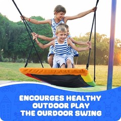 60″ Rectangle Platform Tree Swing for Kids Adults, 700lb Capacity