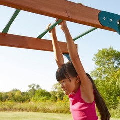 Swing-N-Slide WS 4564 Metal Monkey Bars with Six 21.5″ Metal Rungs with Hardw…