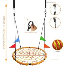 43″ Spider Web Swing,Tree Swing for Kids Outdoor,Outdoor Large Web 43in