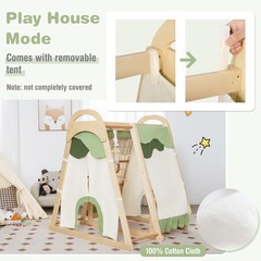Kid’s Climbing Toy w/ Slide Climbing Net Climbing Rock Removable Tent